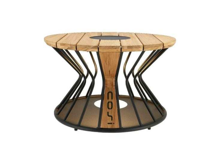 Cosi Fires Cosilumia Ø 70 cm verlichte loungetafel - Teak