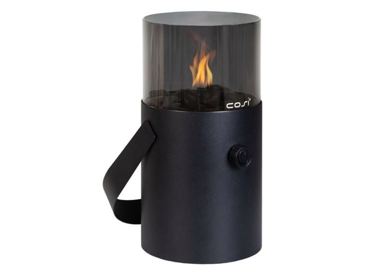 Cosi Fires Cosiscoop Original Black Smoked Glass gaslantaarn