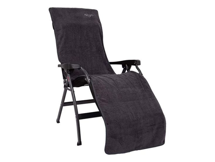 Crespo maat L badstof relax stoelhoes - Grey
