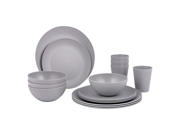 Bo-Camp Renew RPET 16-delige serviesset - Grey