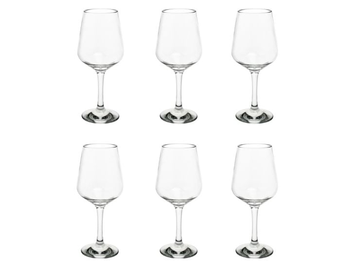 By Caryl 540 ml set van 6 kunststof wijnglazen