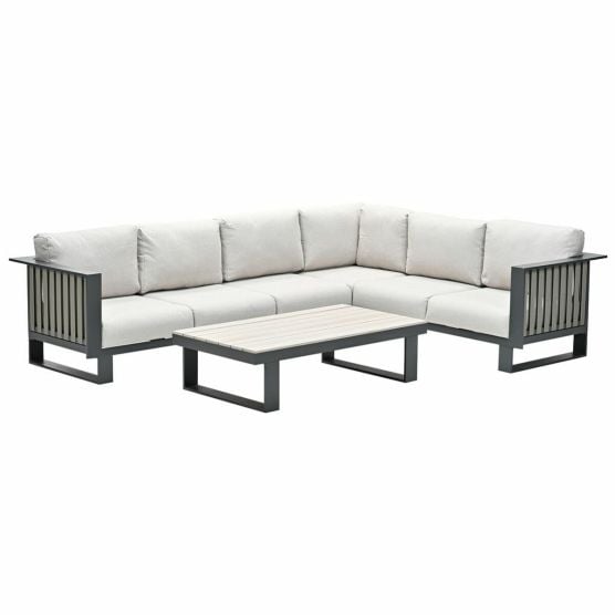 Garden Impressions Gabon taupe - 5-delig R - loungeset