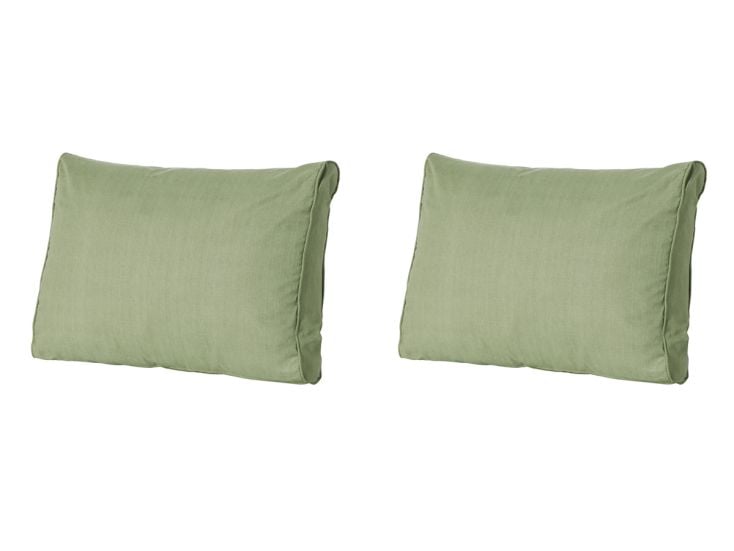 Madison Basic green Rugkussen - Set van 2
