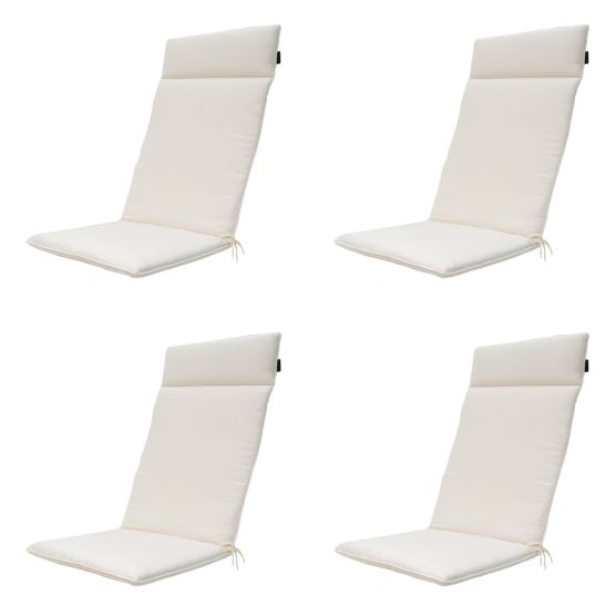 Madison Napels sand Tuinstoelkussen - Set van 4