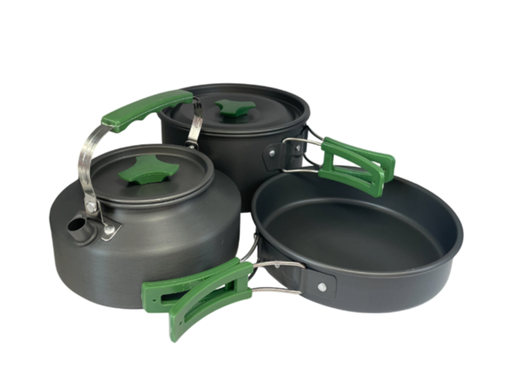 HEM 3-delig pannenset aluminium
