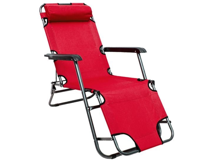 AMANKA 155 x 60 verstelbare relaxstoel - Red