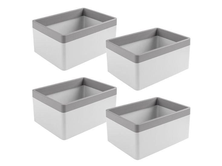 Sunware Sigma home 3,3 liter set van 4 organisers - White