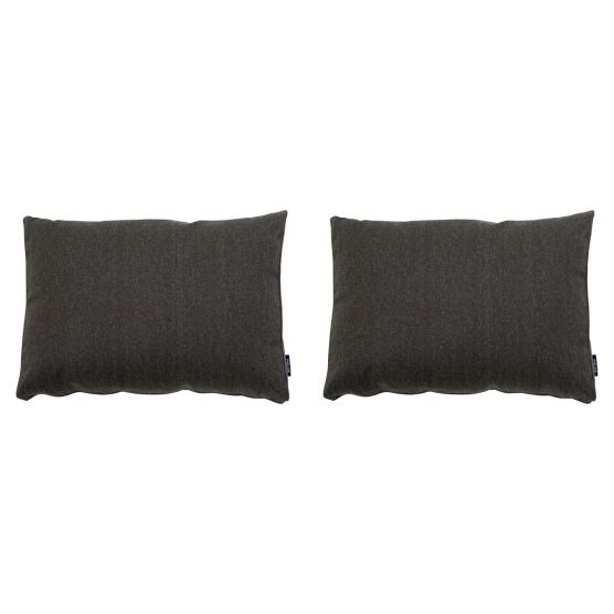 Madison Dark  canvas eco+ Rugkussen - Set van 2