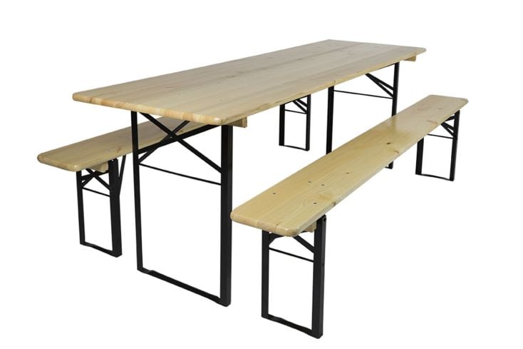 MaximaVida Berlijn 200 cm blank gelakt inklapbare picknickse