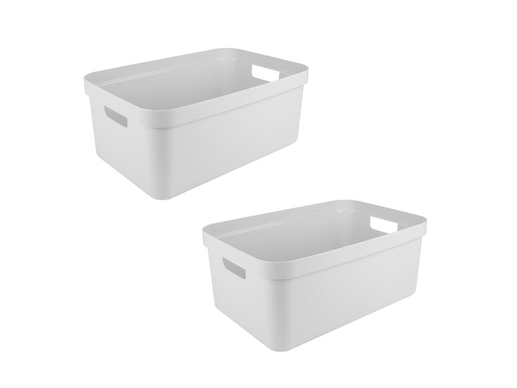 Sunware Sigma home set van 2 45L opbergbox - wit