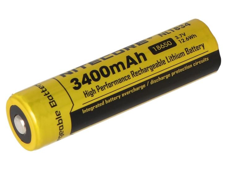 Nitecore NL1834 Oplaadbare 18650 Li-Ion batterij - 3400mAh