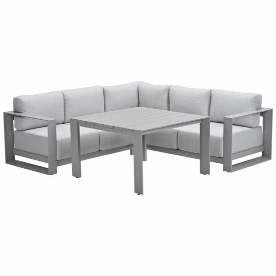 Garden Impressions Malakka taupe - 4-delige loungediningset