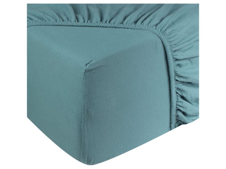 DoubleDry Jersey 160 x 200 cm hoeslaken - Petrol