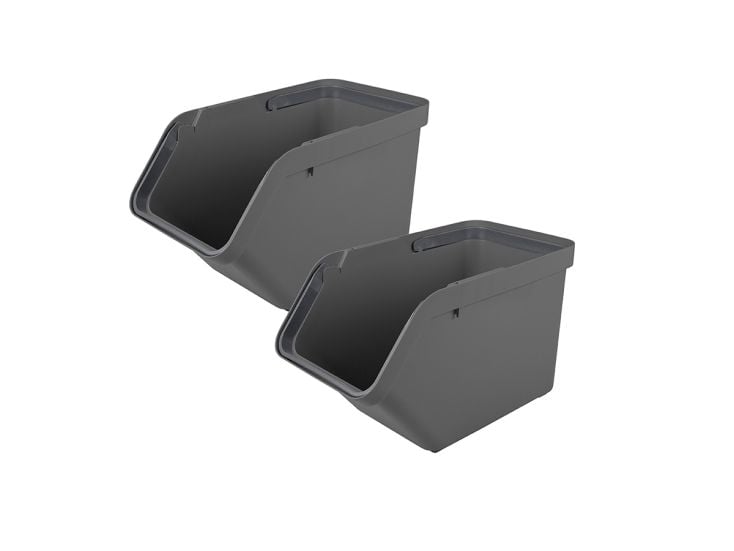 Sunware Sigma home 30 liter anthracite sorteer unit - set van 2
