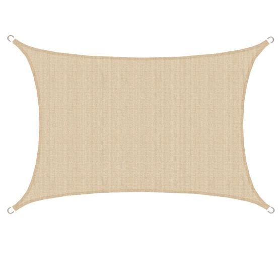 AMANKA 4 x 3 HDPE schaduwdoek - Beige