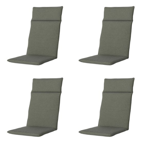 Madison Manchester green Tuinstoelkussen - Set van 4