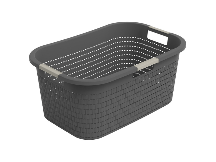 Rotho Country 40 liter wasmand - Anthracite
