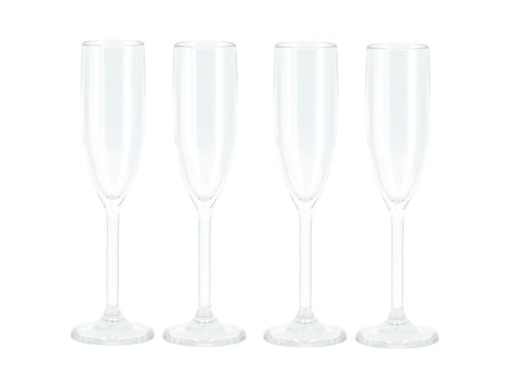 Travellife Feria clear champagneglas - Set van 4