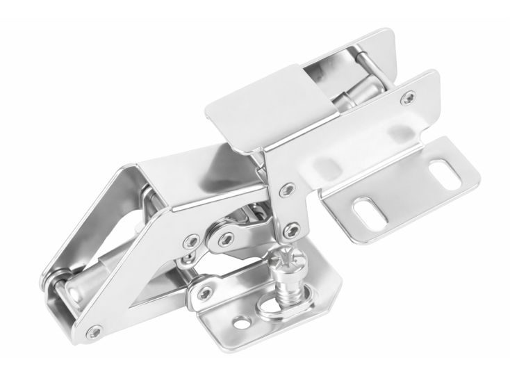 DGN metalen kastscharnier (1x stuks) - chrome