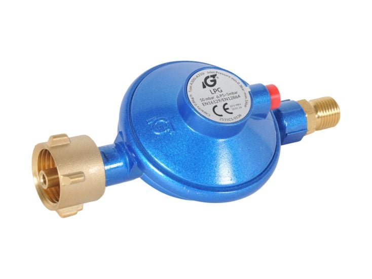 Obelink 50 mbar 1/4" links G12 drukregelaar