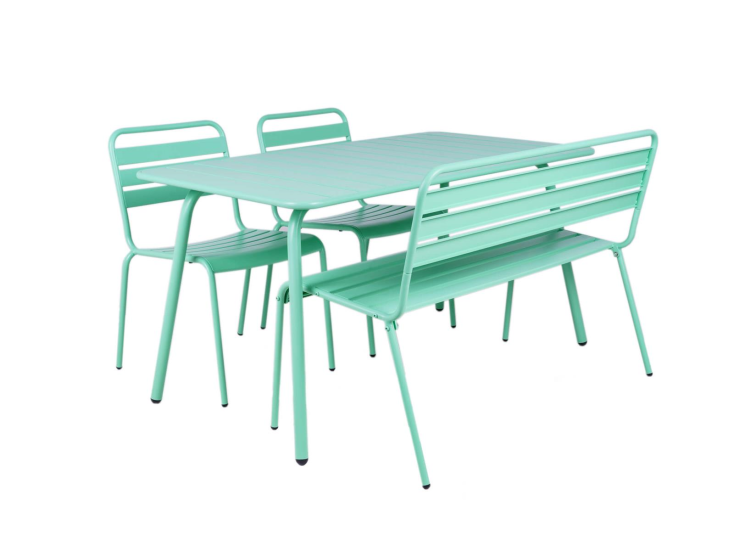 MaximaVida Max 150 cm tuinset met 2 stoelen en 1 bank