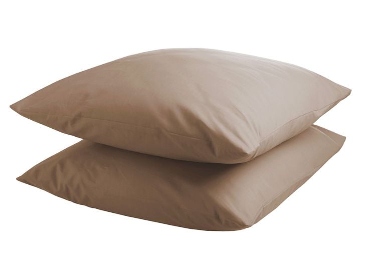 DoubleDry Taupe kussensloop - set van 2