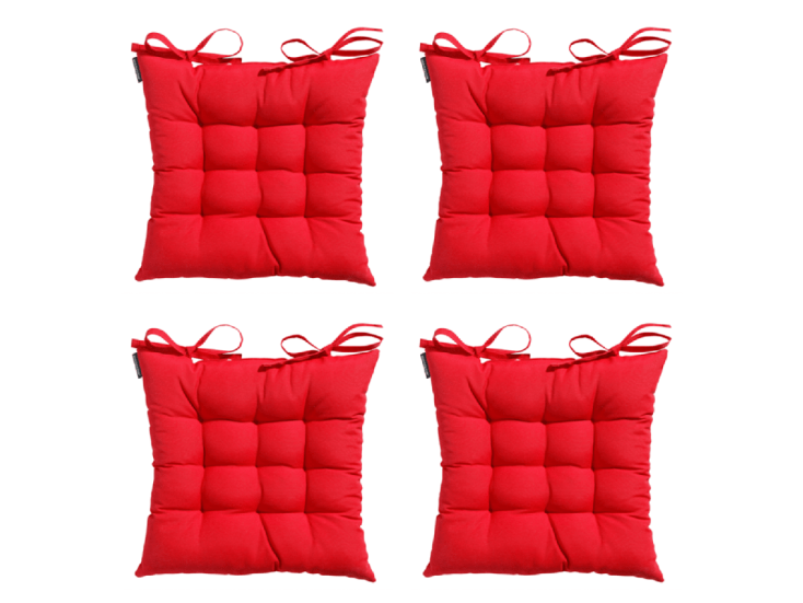 Madison Panama red Zitkussen - Set van 4