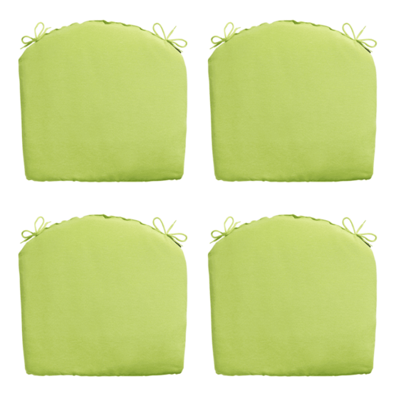 Madison Panama lime Zitkussen - Set van 4