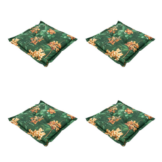 Madison Lua green Zitkussen - Set van 4