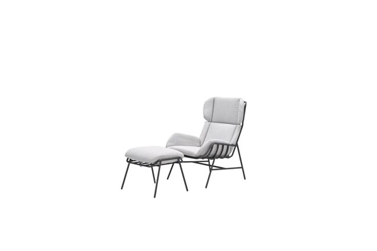 Garden Impressions Livorno fauteuil i& voetenbank - sand