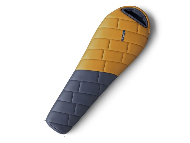 Husky Proud Mustard mummyslaapzak - Blue Yellow