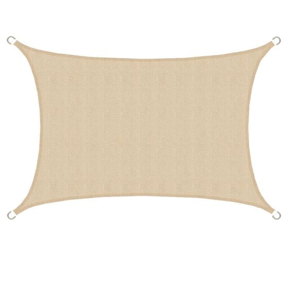 AMANKA 3 x 2 HDPE schaduwdoek - Beige