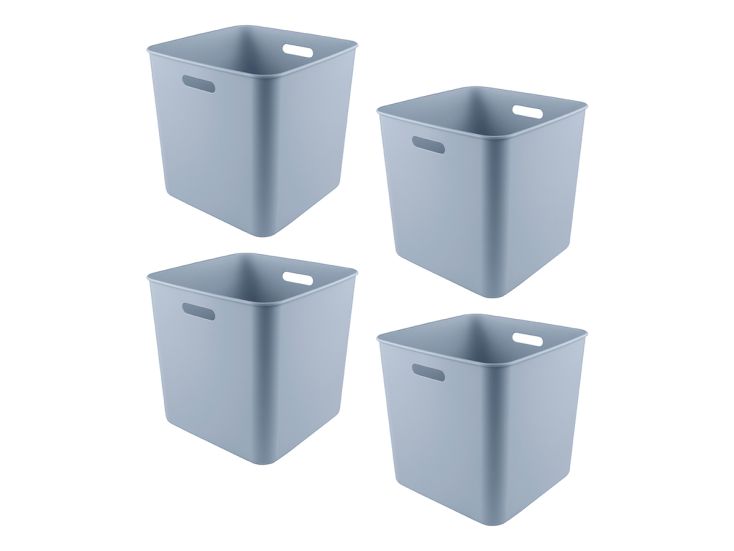 Sunware Sigma home 25 liter Blue cube box - Set van 4