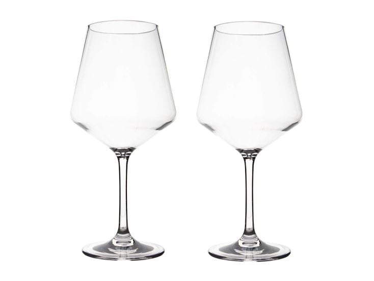 Gimex Solid Line 465 ml set van 2 rode wijnglazen