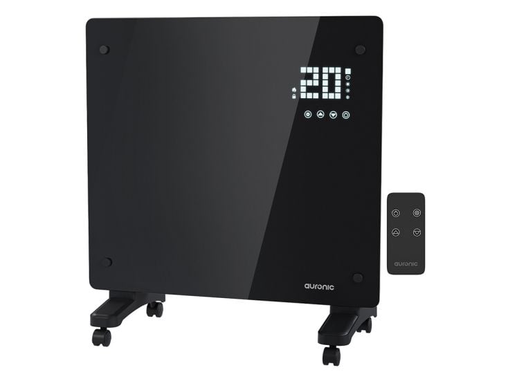 Auronic 1000 watt glazen paneel kachel - Black