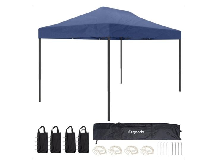 LifeGoods 3x4.5 m partytent  - Dark Blue
