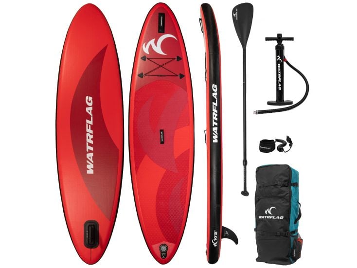Watrflag Flow 10'2" Opblaasbaar SUP Board SET - Red