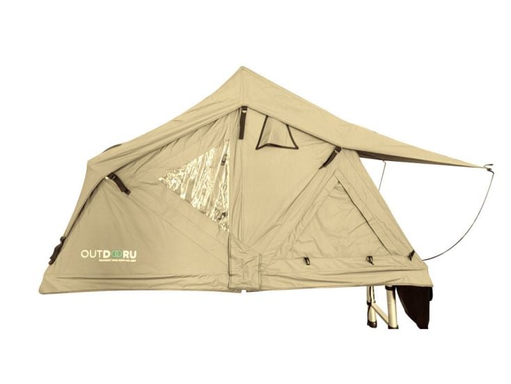 Daktent Compact - 2 Pers 130cm Khaki - incl. ladder, Cover