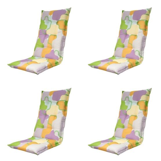 Madison Grafi lila Tuinstoelkussen - Set van 4