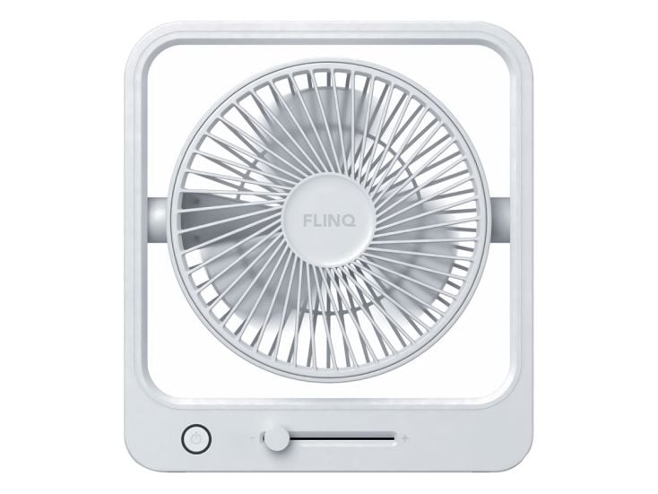 FlinQ Oplaadbare tafelventilator - White