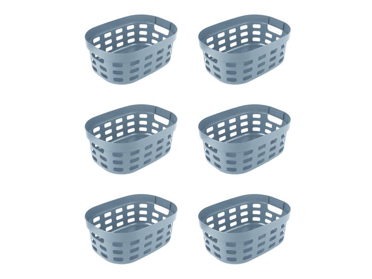 Sunware Sigma home 15 liter blue mand - set van 6
