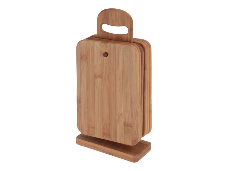 Excellent Houseware bamboe snijplanken met standaard