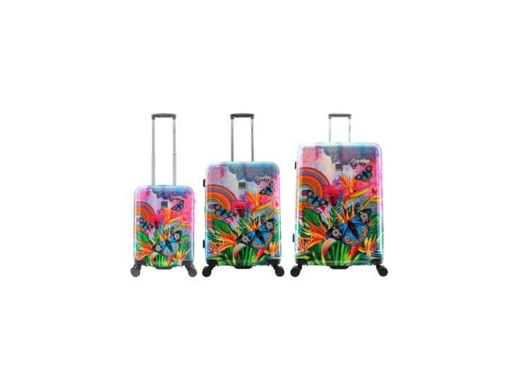 Saxoline Blue Butterfly Nature 55/67/77 cm Reiskofferset