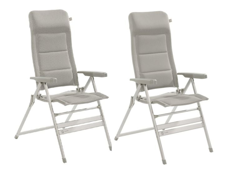 Travellife Barletta comfort XL set van 2 stoelen - Light Grey