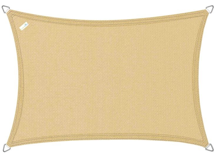 Buitenkado 2x3 zand beige HPDE waterdoorlatend schaduwdoek