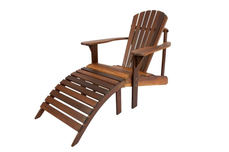 MaximaVida Toronto adirondack tuinstoel met voetenbankje