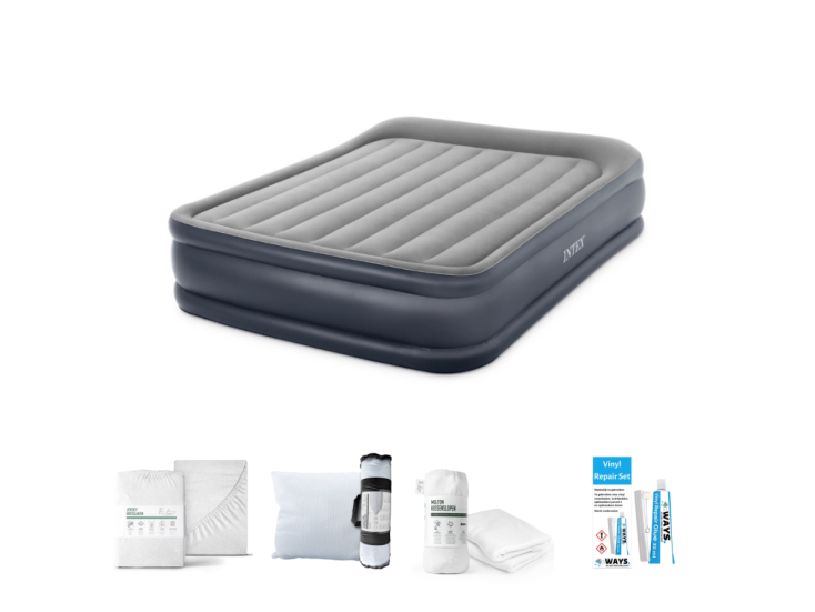 Intex Deluxe 203 x 152 cm Luchtbedset - 5-delig