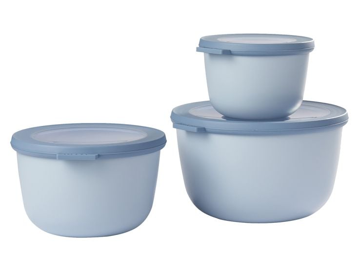 Mepal Cirqula 3-delige set ronde XL vershouddozen - Blue