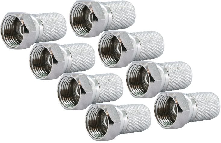 Schwaiger FST7008 7 mm set van 8 F-stekkers