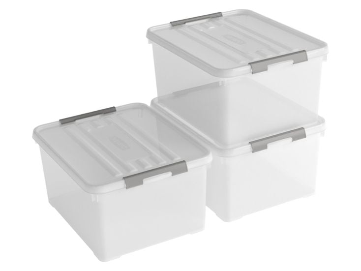 Curver Handy+ 35 liter opbergbox met deksel - 3 stuks